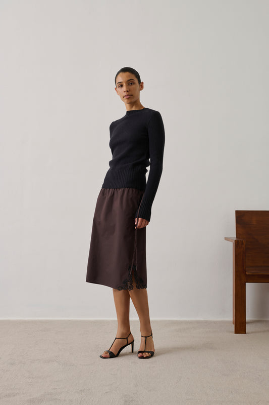 Pull Gipsy - Noir - Laine mérinos - Femme