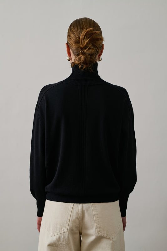 Pull Nord - Noir - Laine - Femme