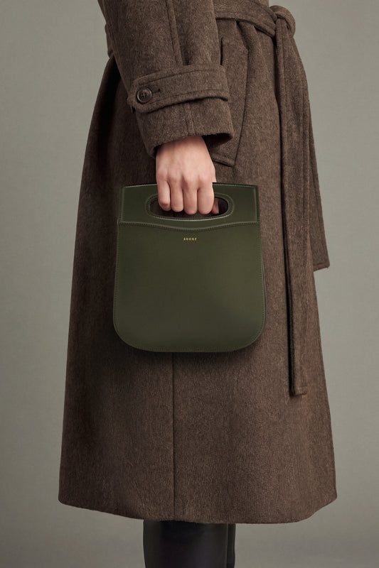 Cheri bag - Military Green Iconic Leather - Soeur
