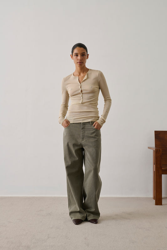 Pantalon Hunter - Kaki - Coton - Femme