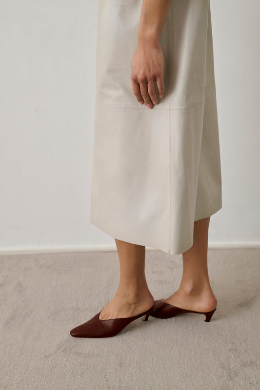 Mules Amalie - Marron - Cuir - Femme