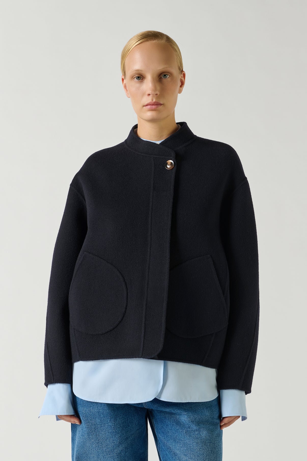 Manteau Windsor - Deep Navy - Laine - Femme vue 1
