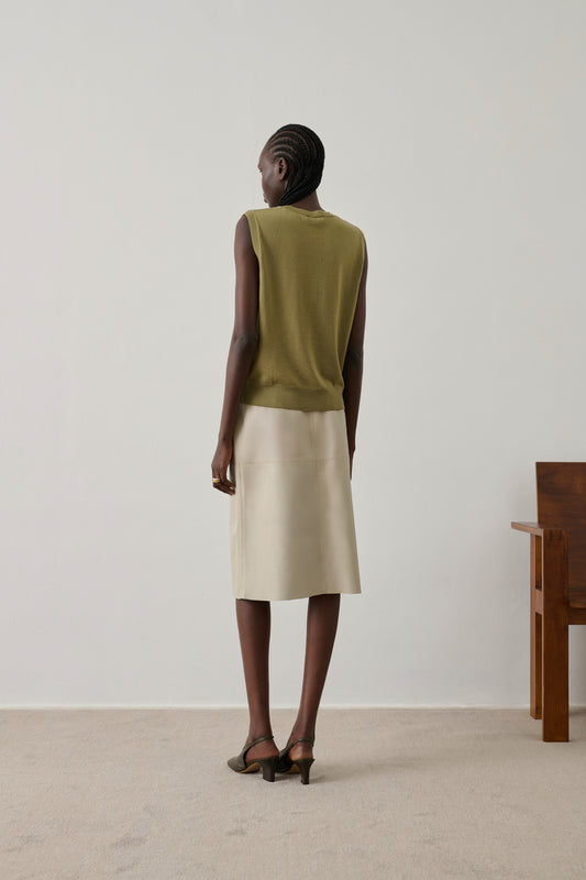 Pull Fargo - Argile - Laine mérinos - Femme