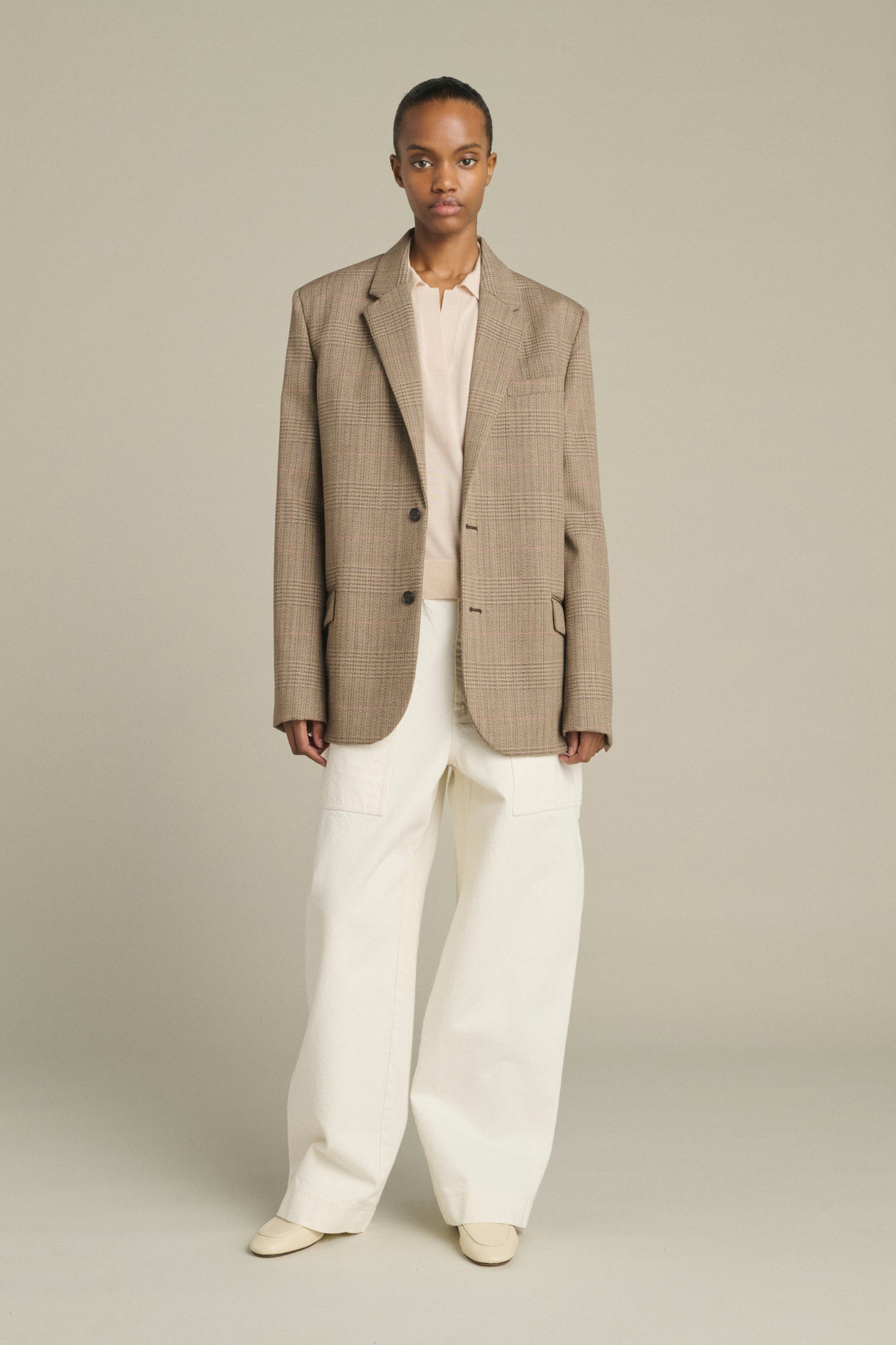 Jacket Hermosa - Brown/Beige - Wool - Women