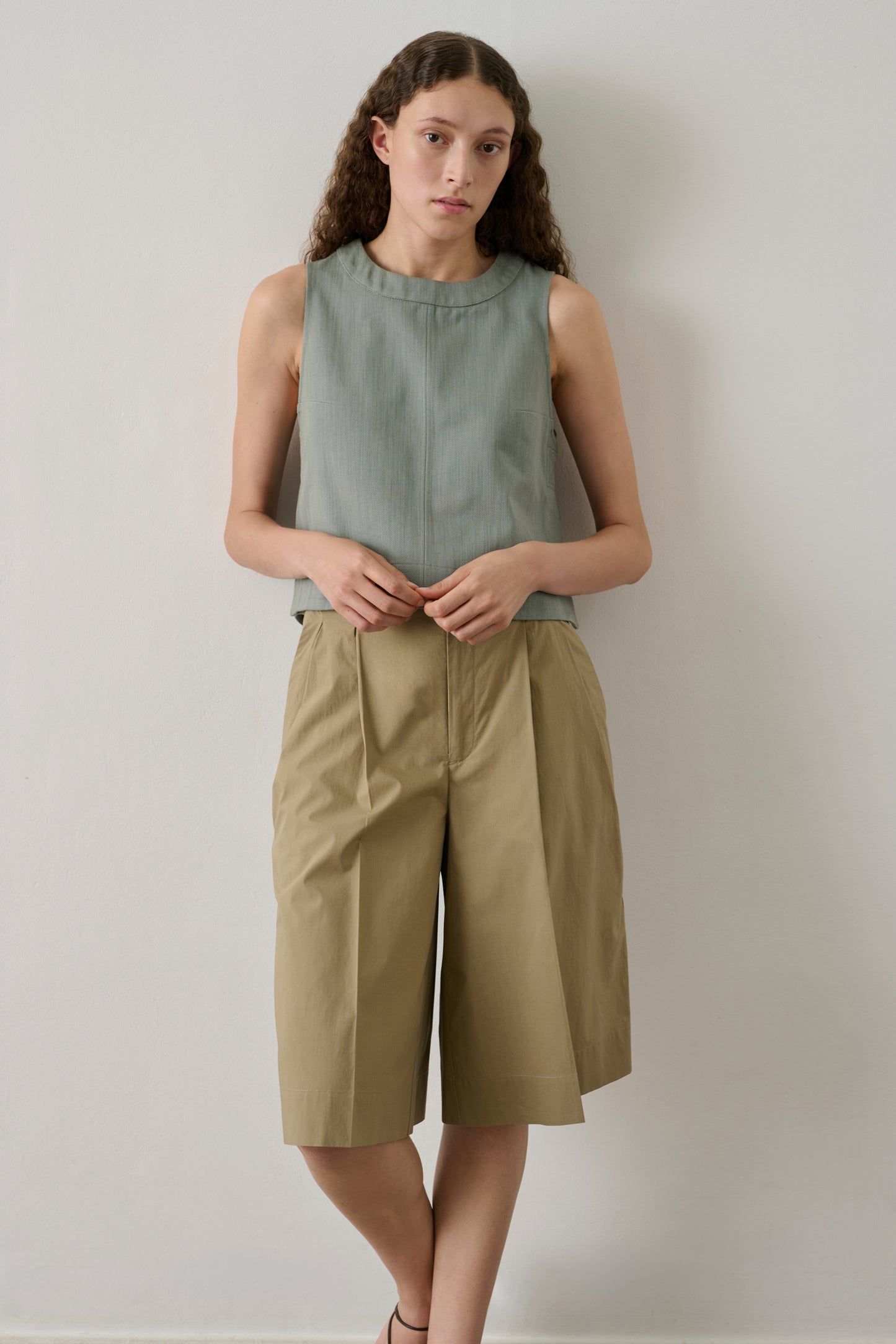 Imogen Bermuda Shorts - Sand - Cotton - Women