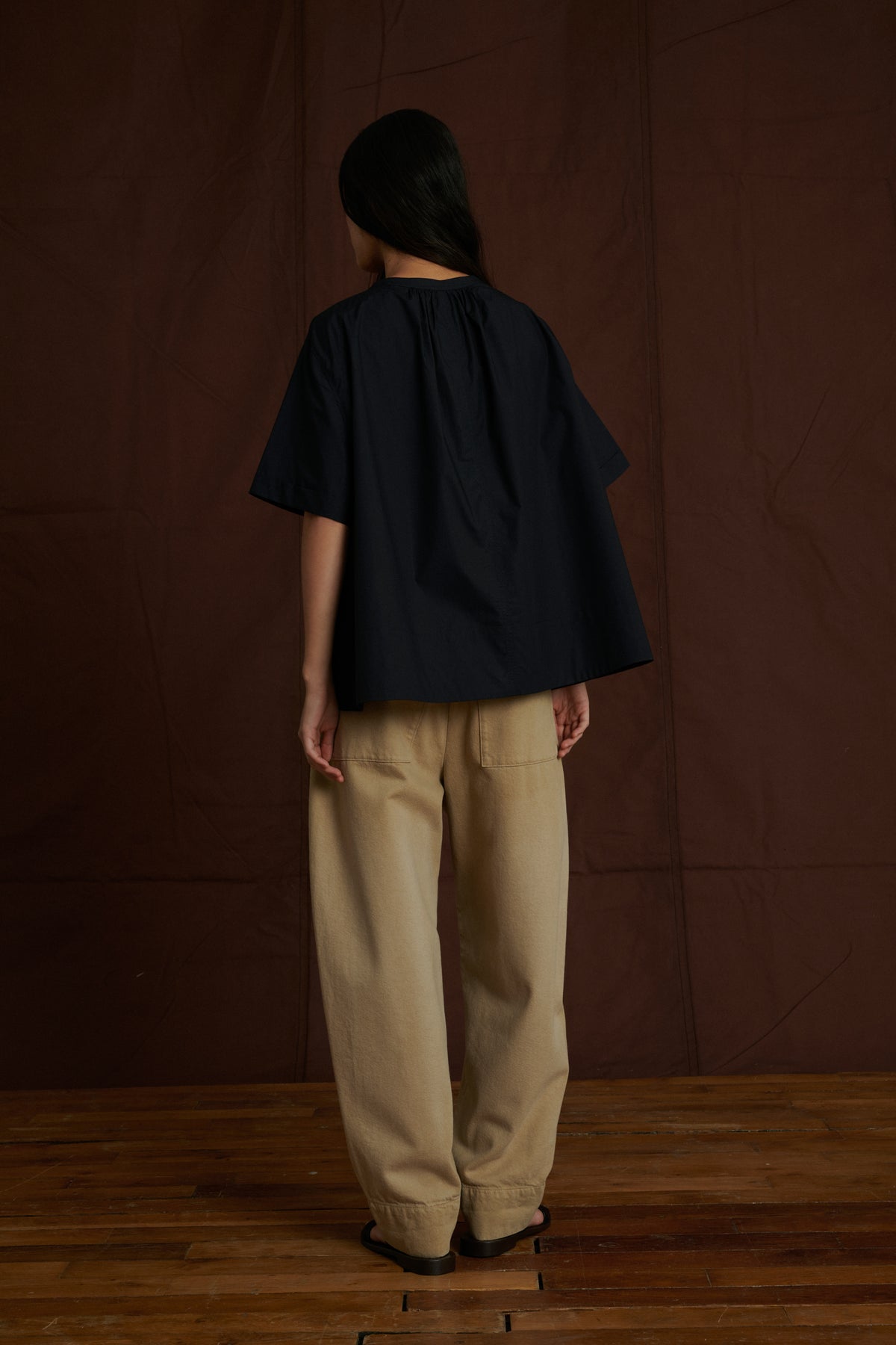 Arlette Shirt - Black - Cotton - Women vue 4
