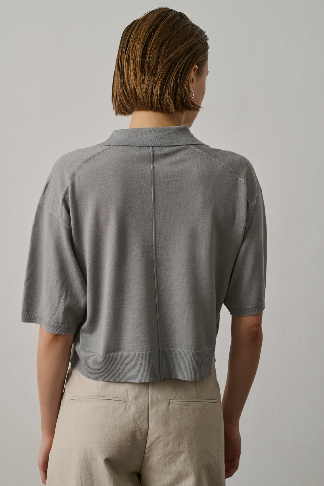 Polo Elton - Vert De Gris - Laine - Femme