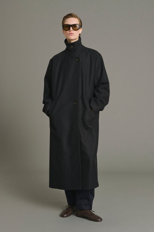 Coat Germain - Black - Wool - Women