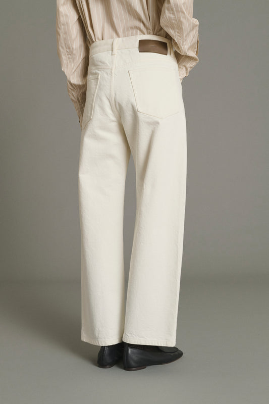 Jeans Harrison - Ecru - Cotton - Women