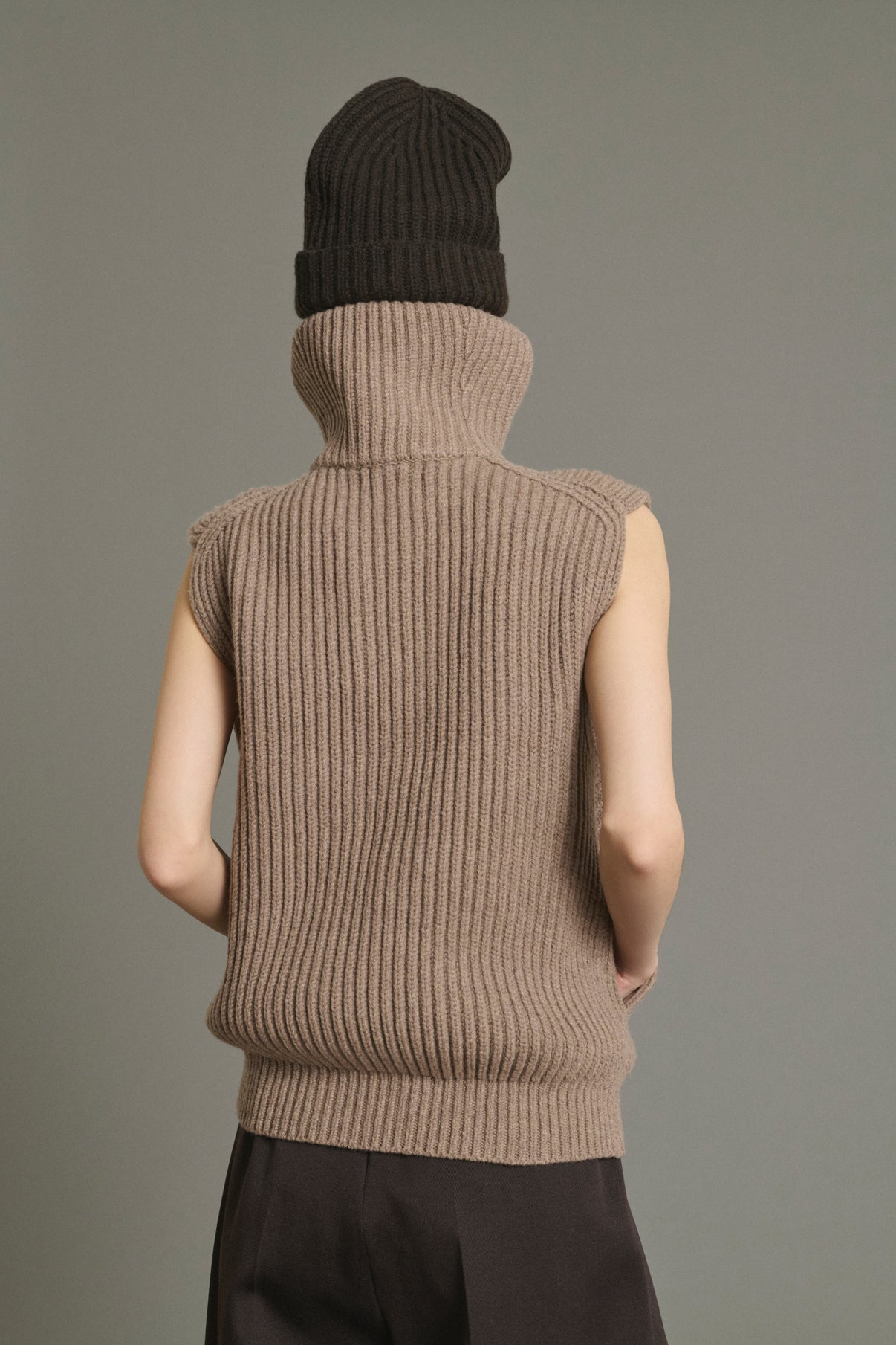 Jacket Kristen - Beige Chiné - Merino Wool - Women vue 2