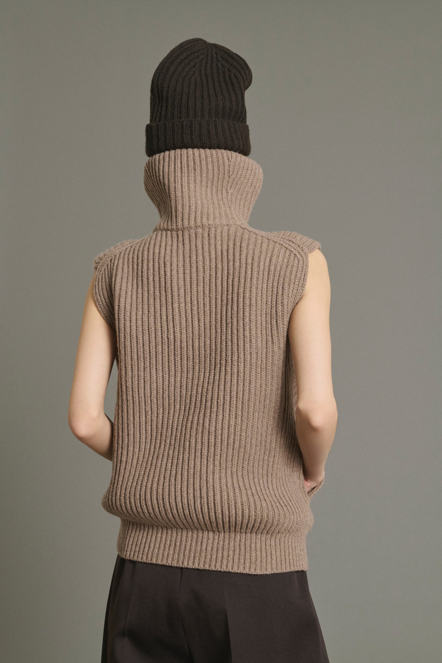 Jacket Kristen - Beige Chiné - Merino Wool - Women
