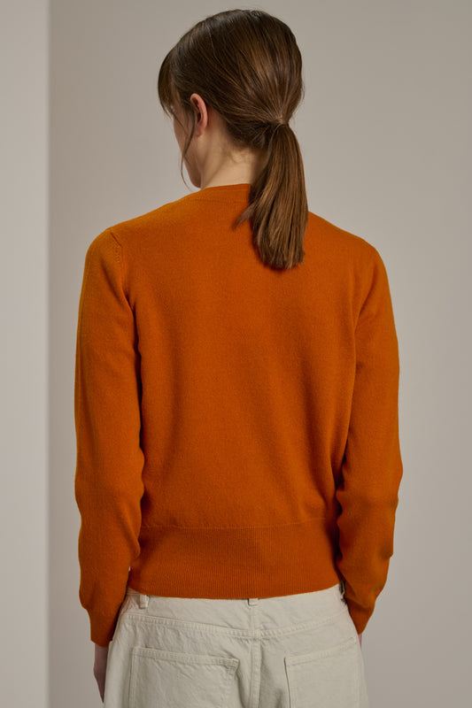 Cardigan Winner - Orange - Cachemire - Femme