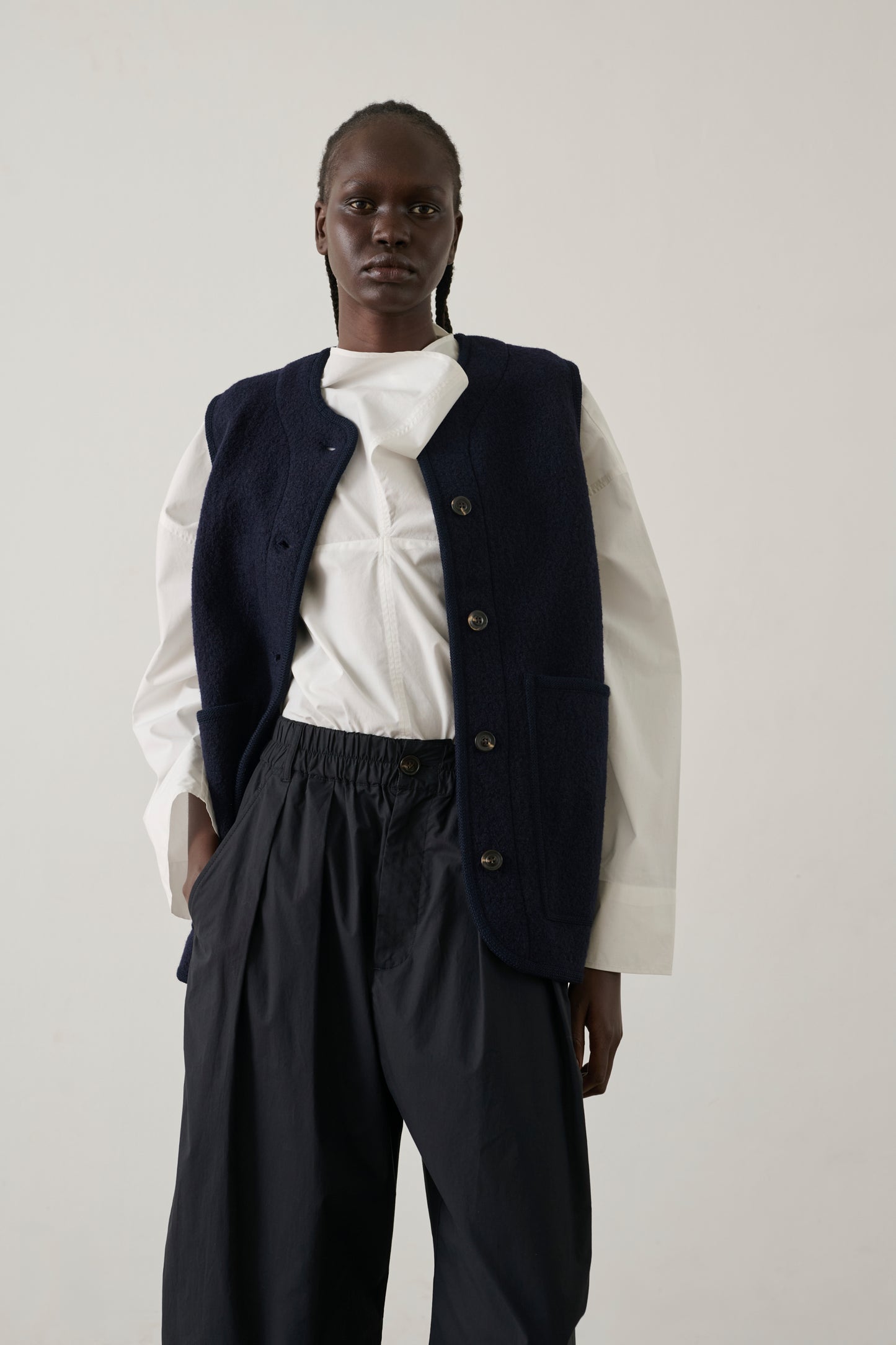 Chicago jacket - Navy - Wool - Women