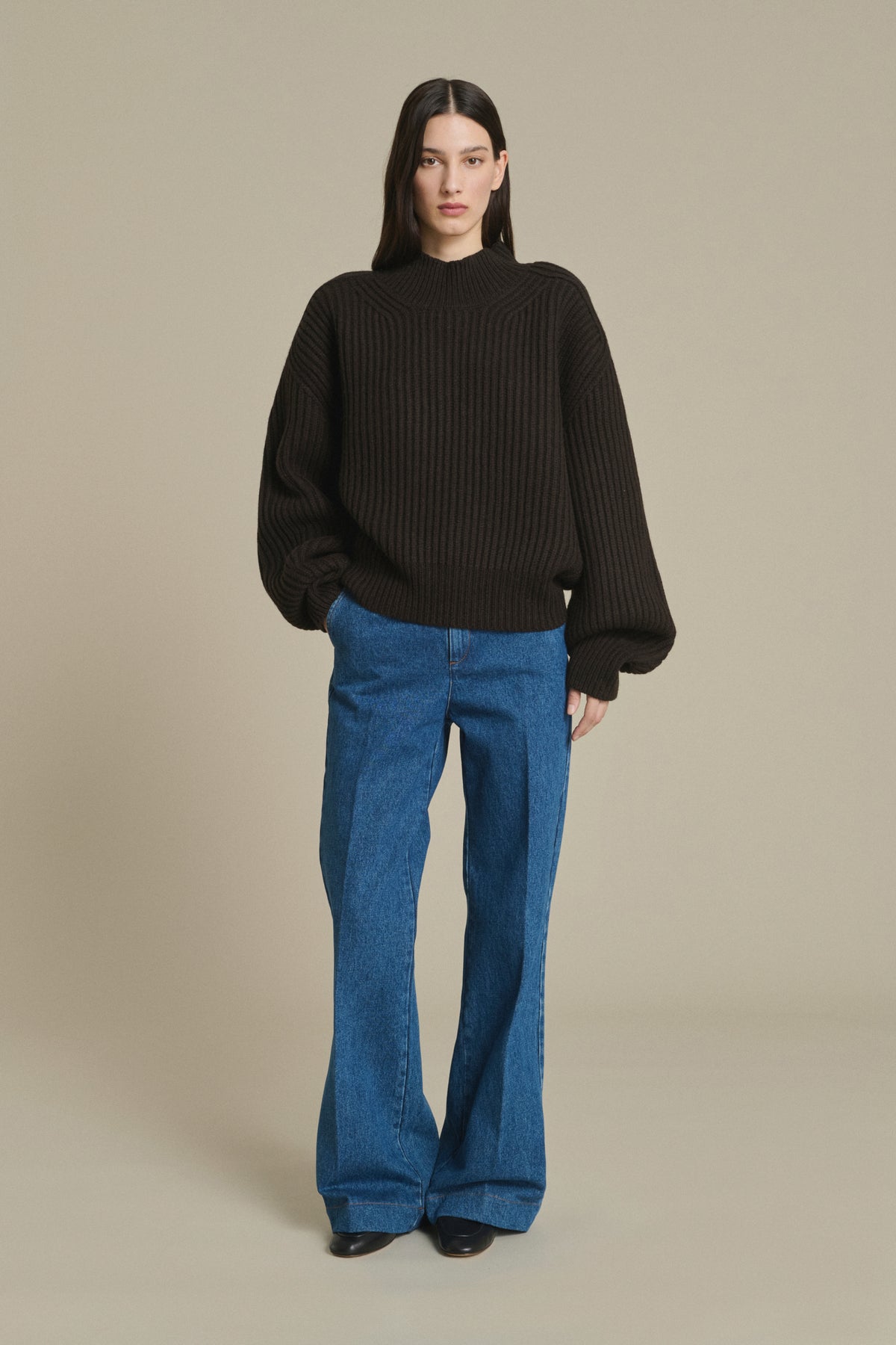 Pullover Flamand - Chocolate - Merino Wool - Women