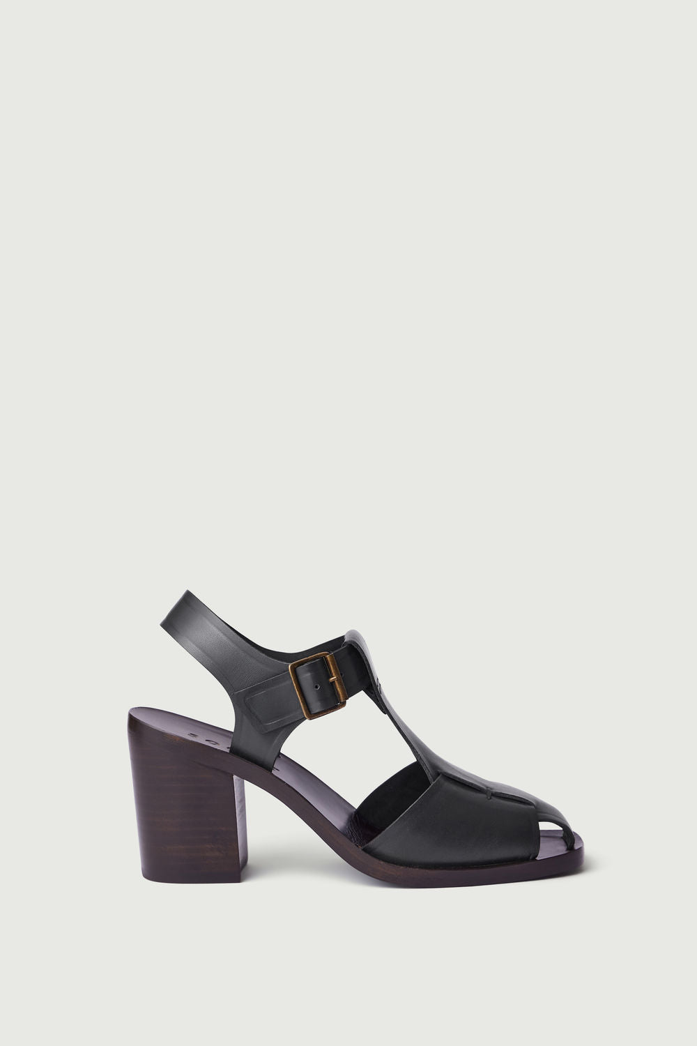 Sandales Vera - Gris Anthracite - Cuir - Femme vue 2