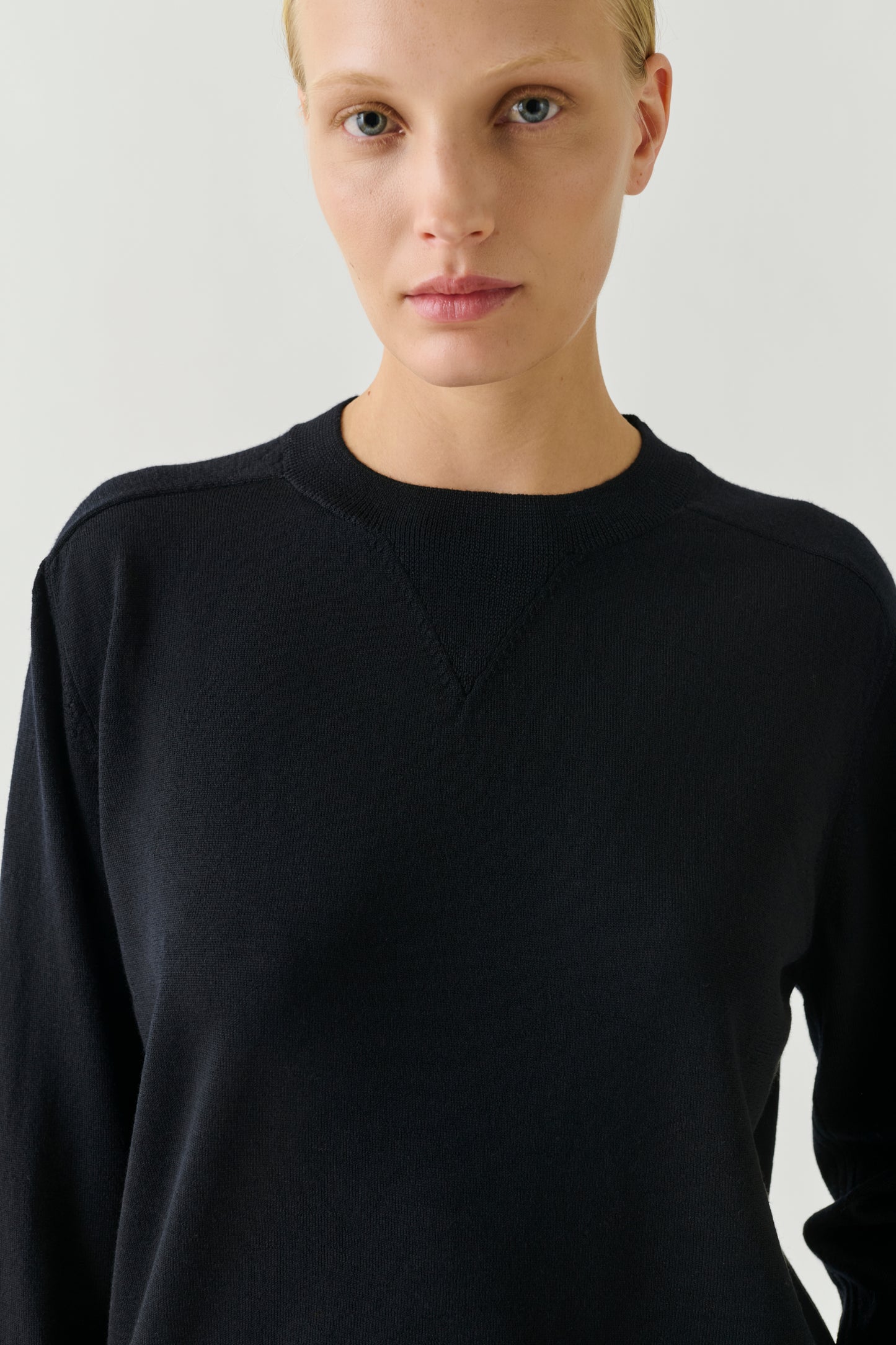 Pio pullover - Black - Merino Wool - Women