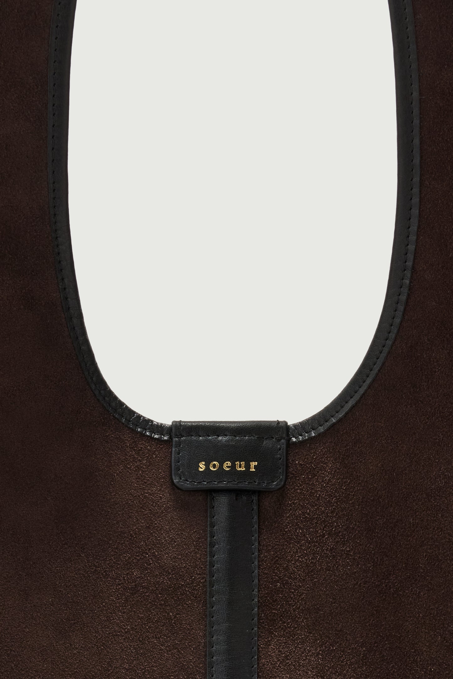Douce Tote Bag - Dark Brown - Leather - Women