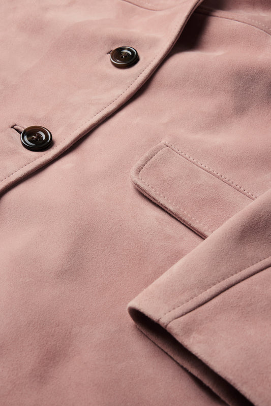 Lorenzo jacket - Old Rose - Leather - Women